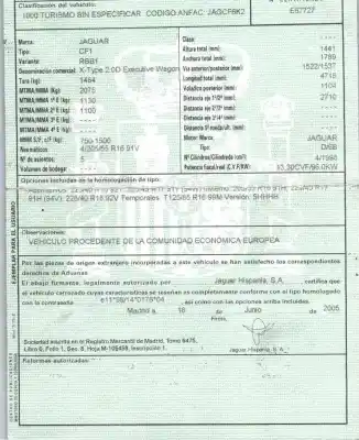 Утилизация автомобиля jaguar x-type i (x400) 2.0 d года 2005 питание 6b