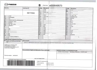 Scrapping Vehicle mazda 3 lim. (bl) 2.2 turbodiesel cat of the year 2016 powered sh