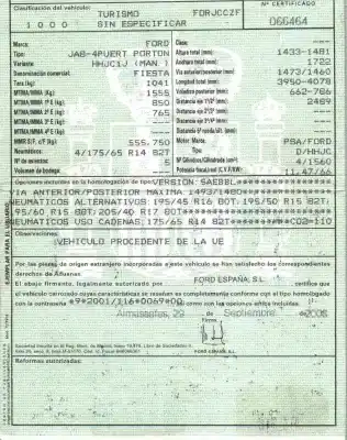 Утилизация автомобиля ford fiesta (cb1) 1.6 tdci cat года 2008 питание hhjc