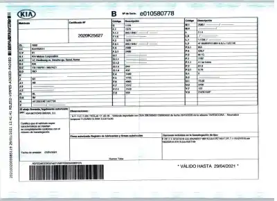 Vehicul casat kia rio iv (yb, sc, fb) 1.2 cvvt al anului 2021 alimentat g4lf