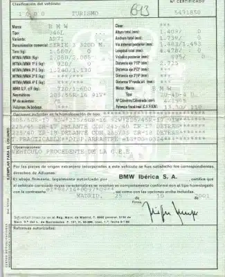 Veículo de Sucata bmw serie 3 touring (e46) 2.0 16v diesel cat do ano 2001 alimentado 204d4