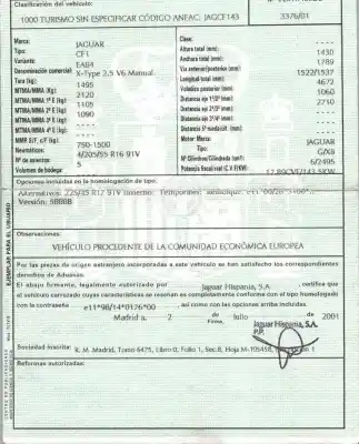 Scrapping Vehicle jaguar x-type i (x400) 2.5 v6 a las 4 ruedas of the year 2001 powered xb