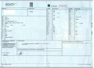 Veículo de Sucata fiat 500 (312_) 1.2 (312axa1a) do ano 2013 alimentado 169a4000