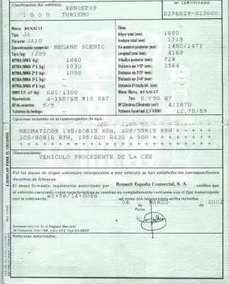 Здавання транспортного засобу renault scenic (ja..) 1.9 dti diesel 80 cv / 59 kw року 2002 потужний f9qq744