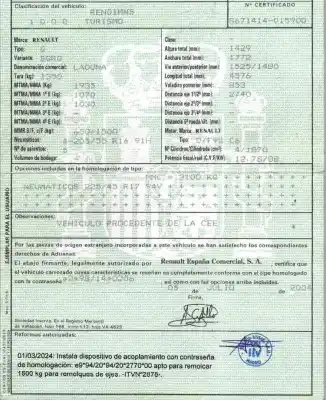 Утилизация автомобиля renault laguna ii (bg0) 1.9 dci diesel года 2004 питание f9qc670