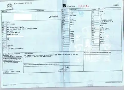 Veículo de Sucata citroen nemo 1.3 hdi fap do ano 2013 alimentado 199a9000
