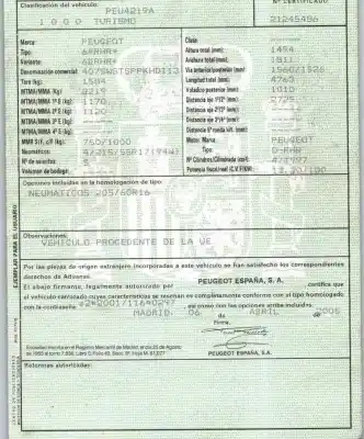 Утилизация автомобиля peugeot 407 sw (6e_, 6d_) 2.0 hdi 135 года 2005 питание rhr