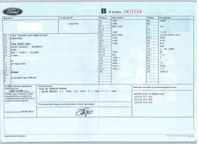 Scrapping Vehicle ford c-max ii (dxa/cb7, dxa/ceu) 1.0 ecoboost of the year 2013 powered m1da