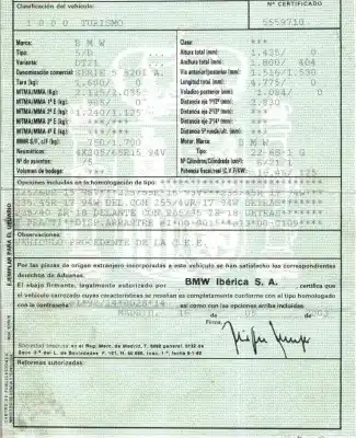 Veículo de Sucata bmw serie 5 berlina (e39) 2.2 24v cat do ano 2003 alimentado 226s1