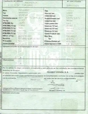 Veicolo di demolizione peugeot 207/207+ (wa_, wc_) 1.4 16v dell'anno 2007 alimentato kfu