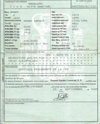 Veicolo di demolizione renault espace iv (jk0/1_) 3.5 v6 (jk00 jk0f jk0p jk0s jk0w) dell'anno 2005 alimentato v4ya7 Veicolo di demolizione renault espace iv (jk0/1_) 3.5 v6 (jk00 jk0f jk0p jk0s jk0w) dell'anno 2005 alimentato v4ya7