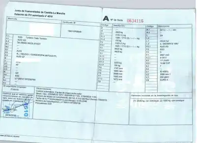 Scrapping Vehicle audi q7 (4lb) 3.0 tdi quattro of the year 2006 powered bug