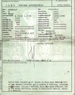 Здавання транспортного засобу renault clio ii fase i (b/cbo) 1.9 dti diesel 80 cv / 59 kw року 2001 потужний f9qr7 Здавання транспортного засобу renault clio ii fase i (b/cbo) 1.9 dti diesel 80 cv / 59 kw року 2001 потужний f9qr7