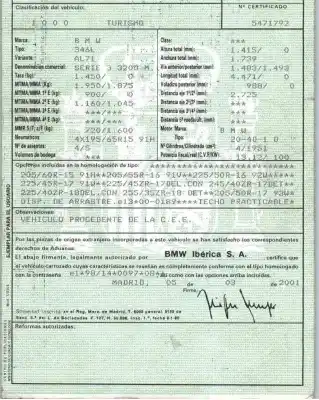 Veicolo di demolizione bmw serie 3 berlina (e46) 2.0 16v diesel cat dell'anno 2001 alimentato 204d1