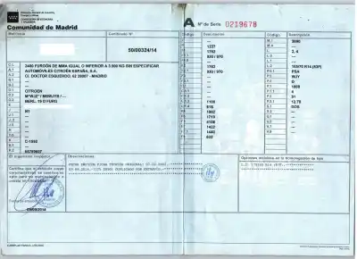 Здавання транспортного засобу citroen berlingo 1.9 d multispace року 2002 потужний wjy