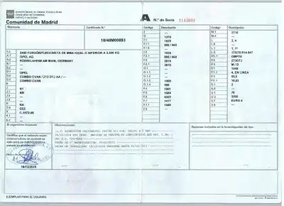 Veículo de Sucata opel combo 1.3 16v cdti do ano 2010 alimentado z13dtj