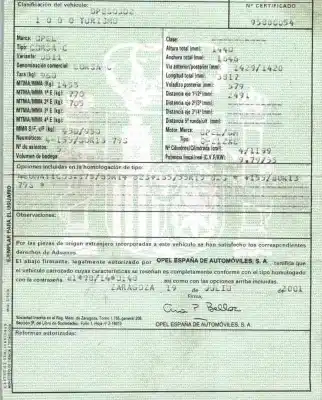 Scrapping Vehicle opel corsa c 1.2 16v cat (z 12 xe / lw4) of the year 2001 powered z12xe