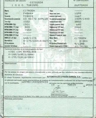 Veículo de Sucata citroen c3 1.4 hdi exclusive do ano 2004 alimentado 8hx