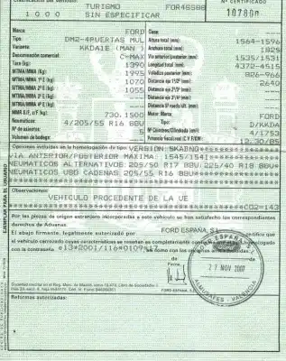 Veículo de Sucata ford c-max (cb3) 1.8 tdci turbodiesel cat do ano 2007 alimentado kkda