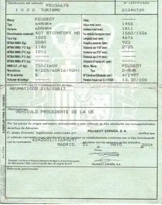 Veículo de Sucata peugeot 407 st confort do ano 2004 alimentado rhr