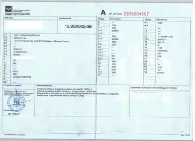 Veículo de Sucata renault modus / grand modus (f/jp0_) 1.2 (jp0c, jp0k, fp0c, fp0k, fp0p, jp0p, jp0t) do ano 2004 alimentado d4fd7