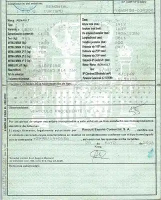 Здавання транспортного засобу renault clio ii fase ii (b/cb0) 1.2 16v року 2006 потужний d4fg722