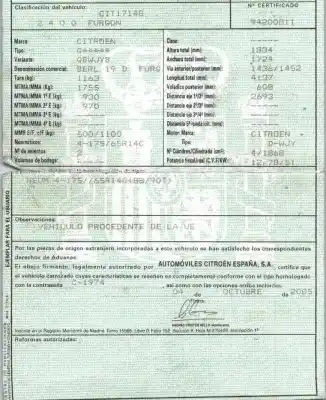 Hurda Aracı citroen berlingo 1.9 d multispace yılın 2005 güçlü wjy