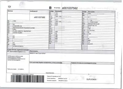 Здавання транспортного засобу opel zafira tourer c (p12) 1.6 cdti (75) року 2015 потужний b16dth