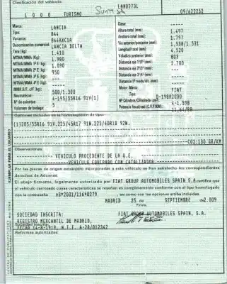 Veículo de Sucata lancia delta iii (844_) 1.6 d multijet (844.axc11, 844.axc1a) do ano 2009 alimentado 198a2000