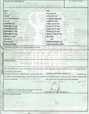 Veículo de Sucata opel combo tour 1.3 cdti 16v do ano 2005 alimentado z13dt