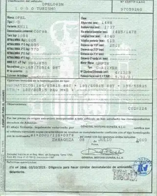 Scrapping Vehicle opel corsa d 1.2 cat (a 12 xer / ldc) of the year 2010 powered a12xer