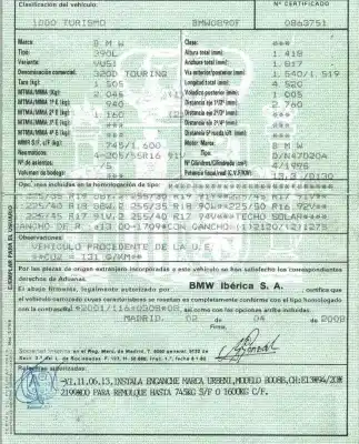 Veículo de Sucata bmw 3 touring (e91) 320 d do ano 2008 alimentado n47d20a