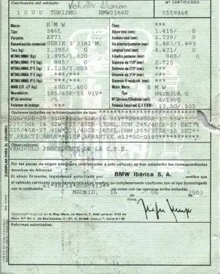 Veicolo di demolizione bmw serie 3 berlina (e46) 318i dell'anno 2003 alimentato n42b20a