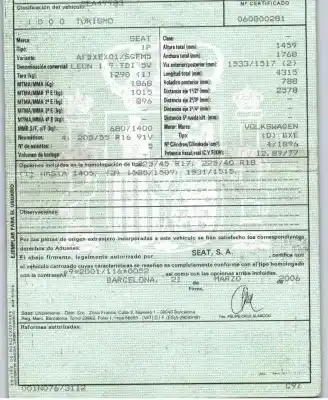Scrapping Vehicle seat leon (1p1) 1.9 tdi of the year 2006 powered bxe