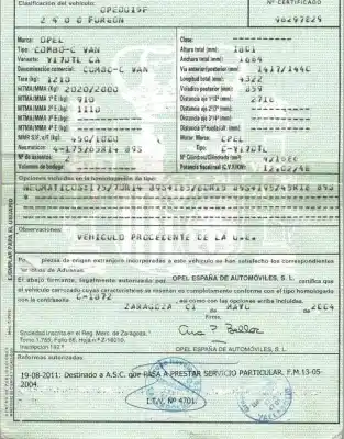 Sloopvoertuig opel combo 1.7 16v di cat (y 17 dtl / lk8) van het jaar 2004 aangedreven y17dtl