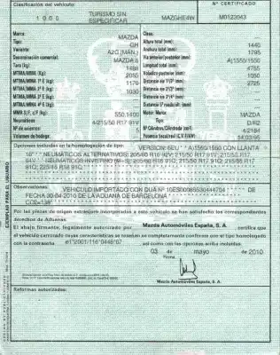 Sloopvoertuig mazda 6 hatchback (gh) 2.2 mzr-cd (gh10) van het jaar 2010 aangedreven r2