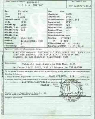 Scrapping Vehicle hyundai i30 (fd) 1.6 crdi of the year 2007 powered 4fb