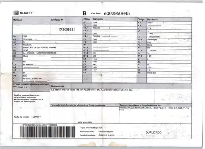 Scrapping Vehicle seat ibiza iv (6j5, 6p1) 1.0 of the year 2017 powered chyb