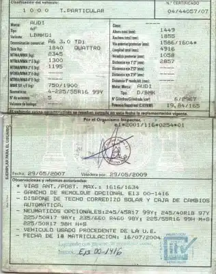 Veicolo di demolizione audi a6 berlina (4f2) 3.0 tdi quattro (165kw) dell'anno 2007 alimentato bmk