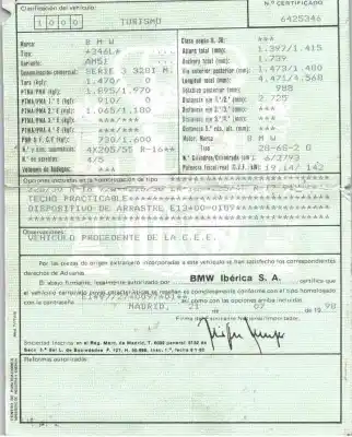 Scrapping Vehicle bmw 3 (e46) 328 i of the year 1998 powered 286s2