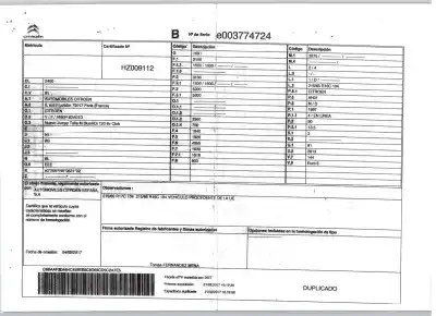 Veículo de Sucata citroen jumpy furgón (v_) 2.0 bluehdi 120 do ano 2017 alimentado ah01