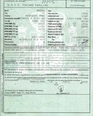 Vehicul casat skoda octavia combi (1z5) easy al anului 2005 alimentat bkd