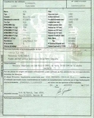 Vehicul casat kia picanto i (sa) 1.1 al anului 2004 alimentat g4hc