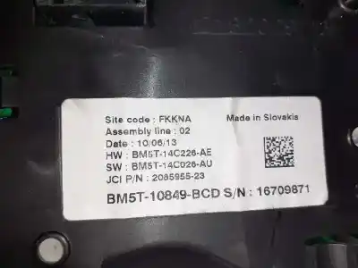 Автозапчастина б/у панель інструментів для ford c-max trend посилання на oem iam 5580301 bm5t10849bcm 208595523