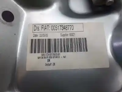 Автозапчастина б/у регулятор переднього правого скла для fiat idea (135) 1.3 16v jtd 16v dynamic plus (10.2005->) 69 cv / 51 kw посилання на oem iam 71734869  