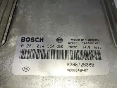 Second-hand car spare part ecu engine control for renault laguna iii dynamique oem iam references 8200848407 0281014354 8200726880