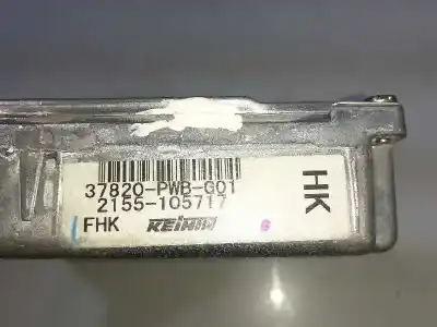 Автозапчасти б/у блок управления двигателем за honda jazz (gd1/5) 1.2 drive ссылки oem iam 37820pwbg01  2155105717
