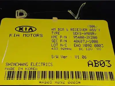 Second-hand car spare part electronic module for kia soul diva oem iam references 954002k200  48687j1000