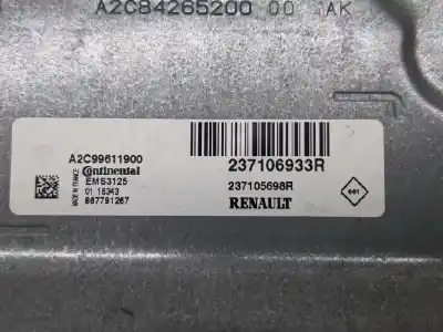 Second-hand car spare part ecu engine control for dacia duster ii access oem iam references 237106933r  237105698r