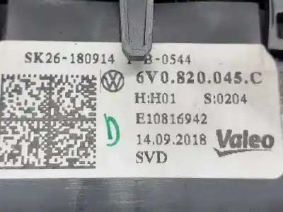 Автозапчастина б/у контроль опалення / кондиціонації для skoda fabia ambition посилання на oem iam 6v0820045c  
